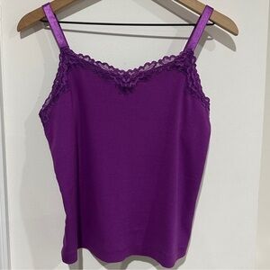 Vintage Y2K Chico’s Lace Trim Tank Top